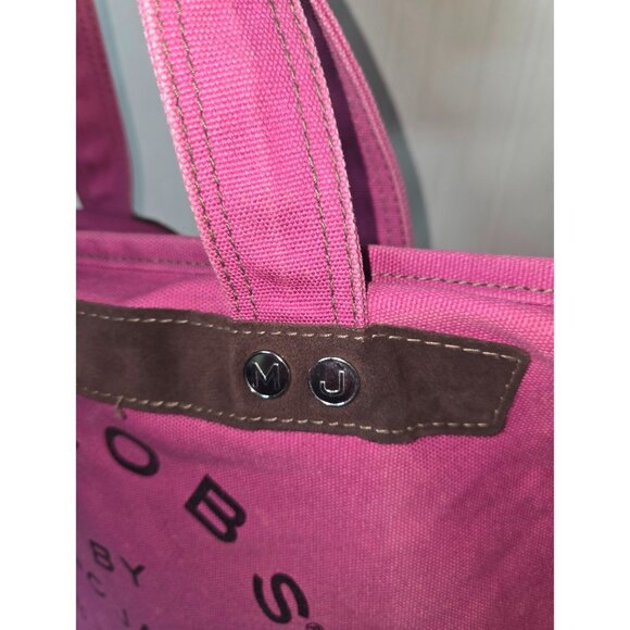 Jacobs by Marc Jacobs  Canvas Shoulder Tote Bag w/ Brown Suede Trim - Picture 5 of 9